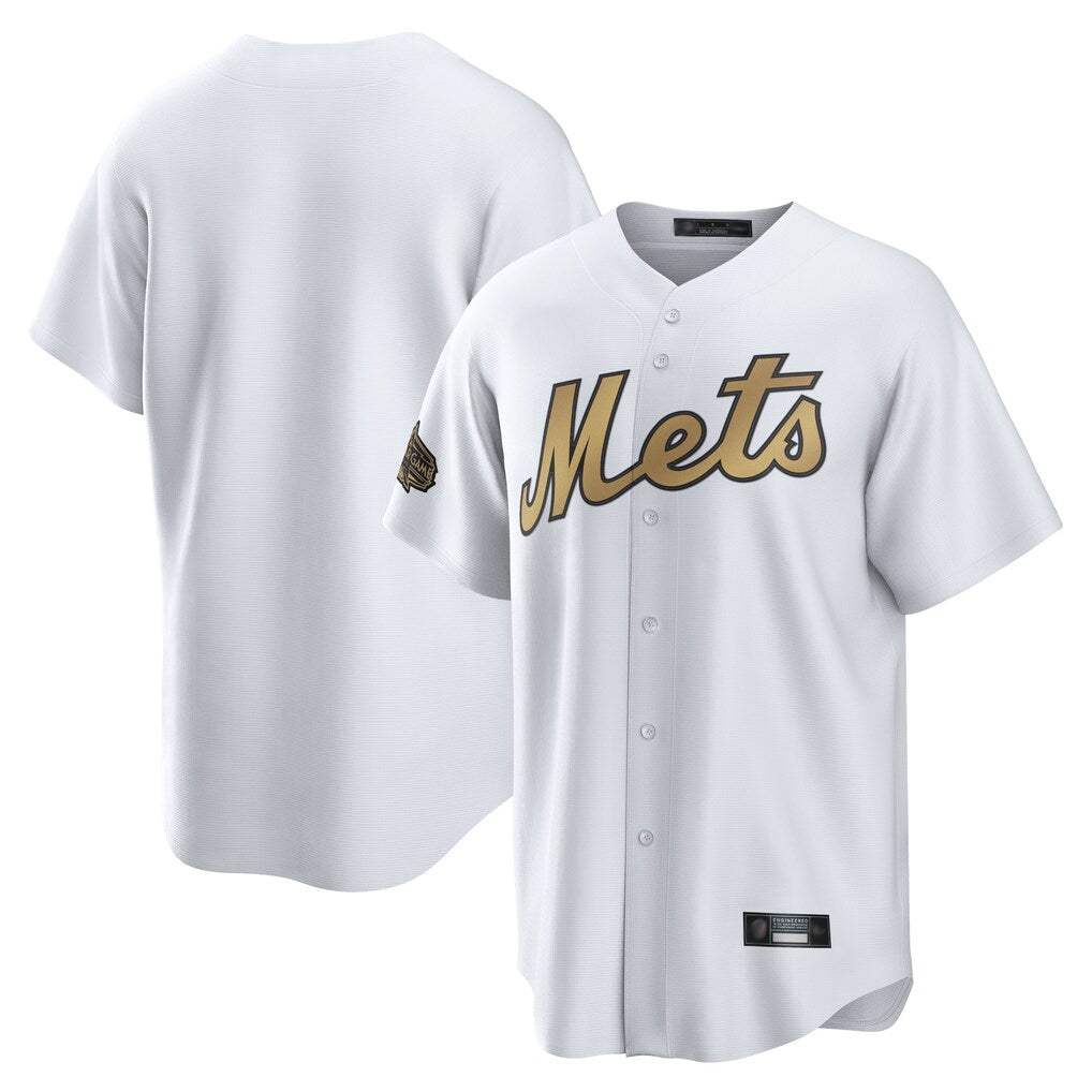 Davalo NY.Mets Blank Player Gold Road Home Game Stitched Jerseys