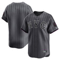 Davalo NY.Mets Blank Player Gray City Connect Limited Stitched Jerseys