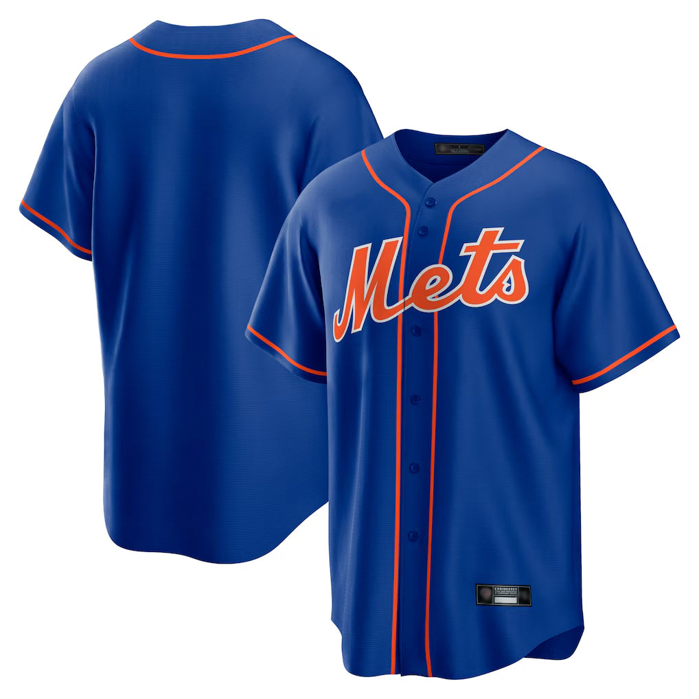 Davalo NY.Mets Blank Player Royal Home Game Stitched Jerseys