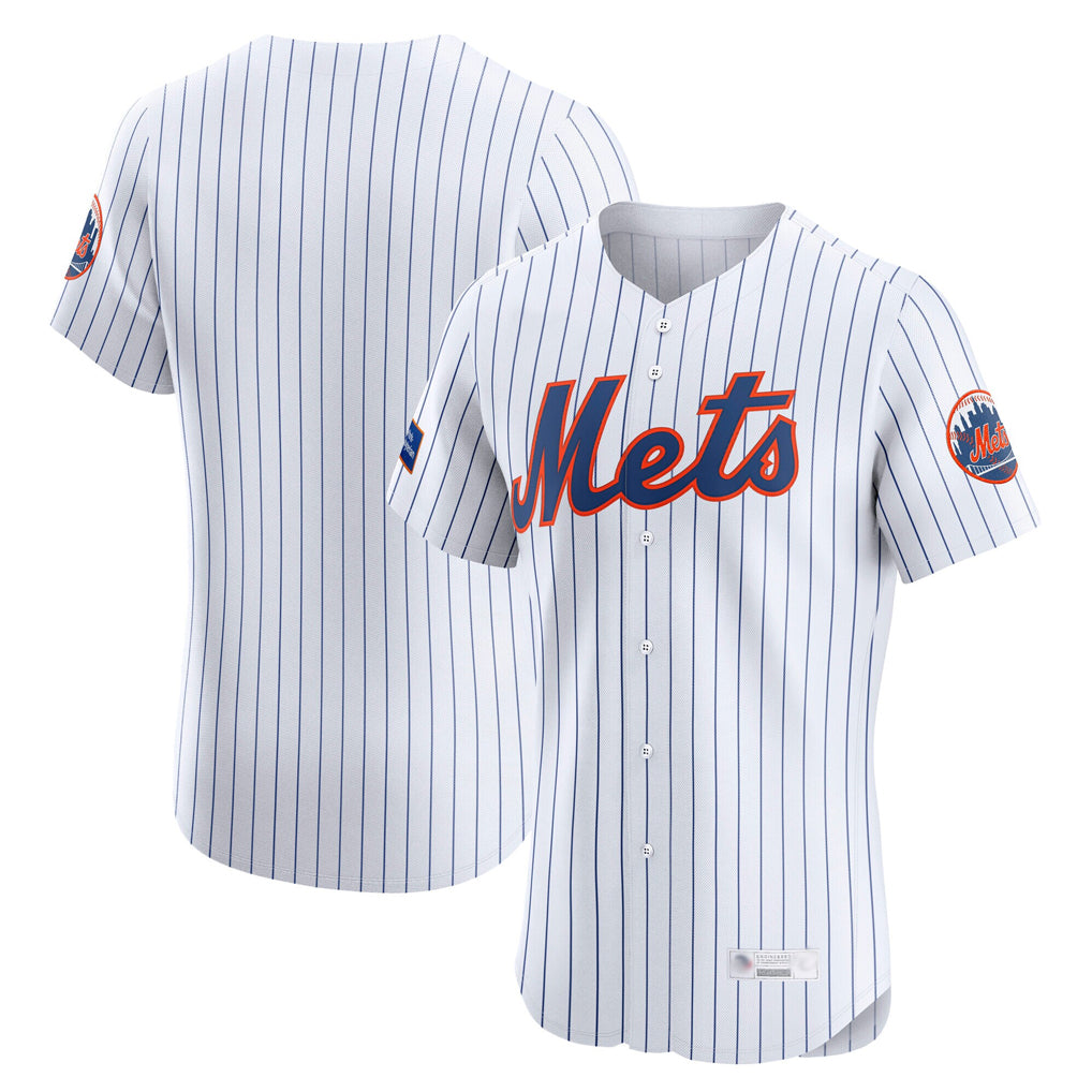 Davalo NY.Mets Blank Player White Home Limited Elite Stitched Jerseys