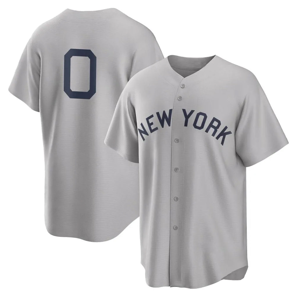 Davalo NY.Yankees #0 Marcus Stroman Player Gray Field of Dreams Game Stitched Jerseys
