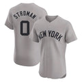 Davalo NY.Yankees #0 Marcus Stroman Player Gray Limited Elite Home Stitched Jerseys