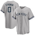 Davalo NY.Yankees #0 Marcus Stroman Player Gray Road Game Stitched Jerseys
