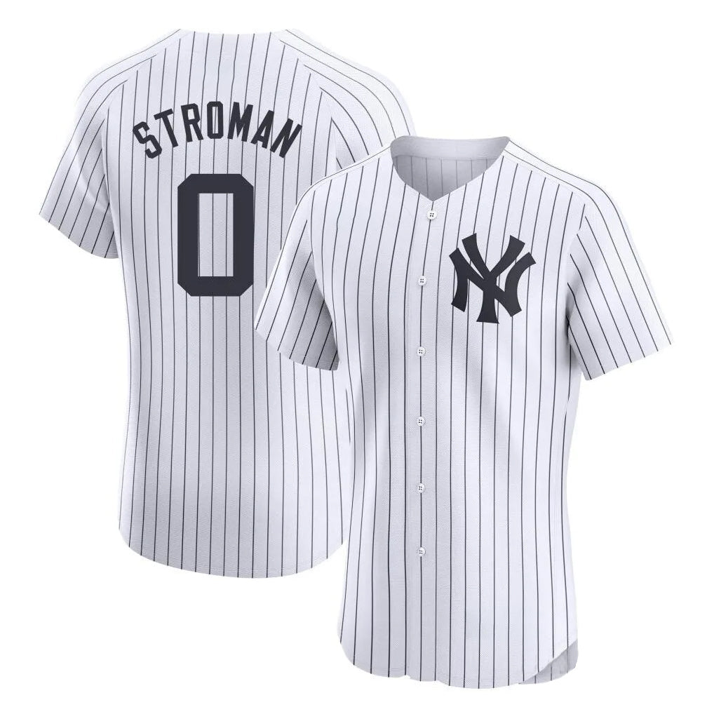 Davalo NY.Yankees #0 Marcus Stroman Player White Limited Elite Home Stitched Jerseys