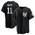 Davalo NY.Yankees #11 Anthony Volpe Player Black Game Stitched Jerseys