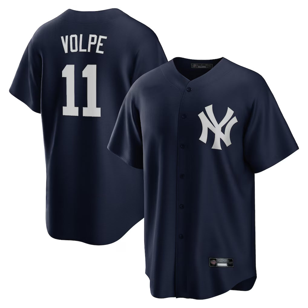 Davalo NY.Yankees #11 Anthony Volpe Player Navy Game Stitched Jerseys