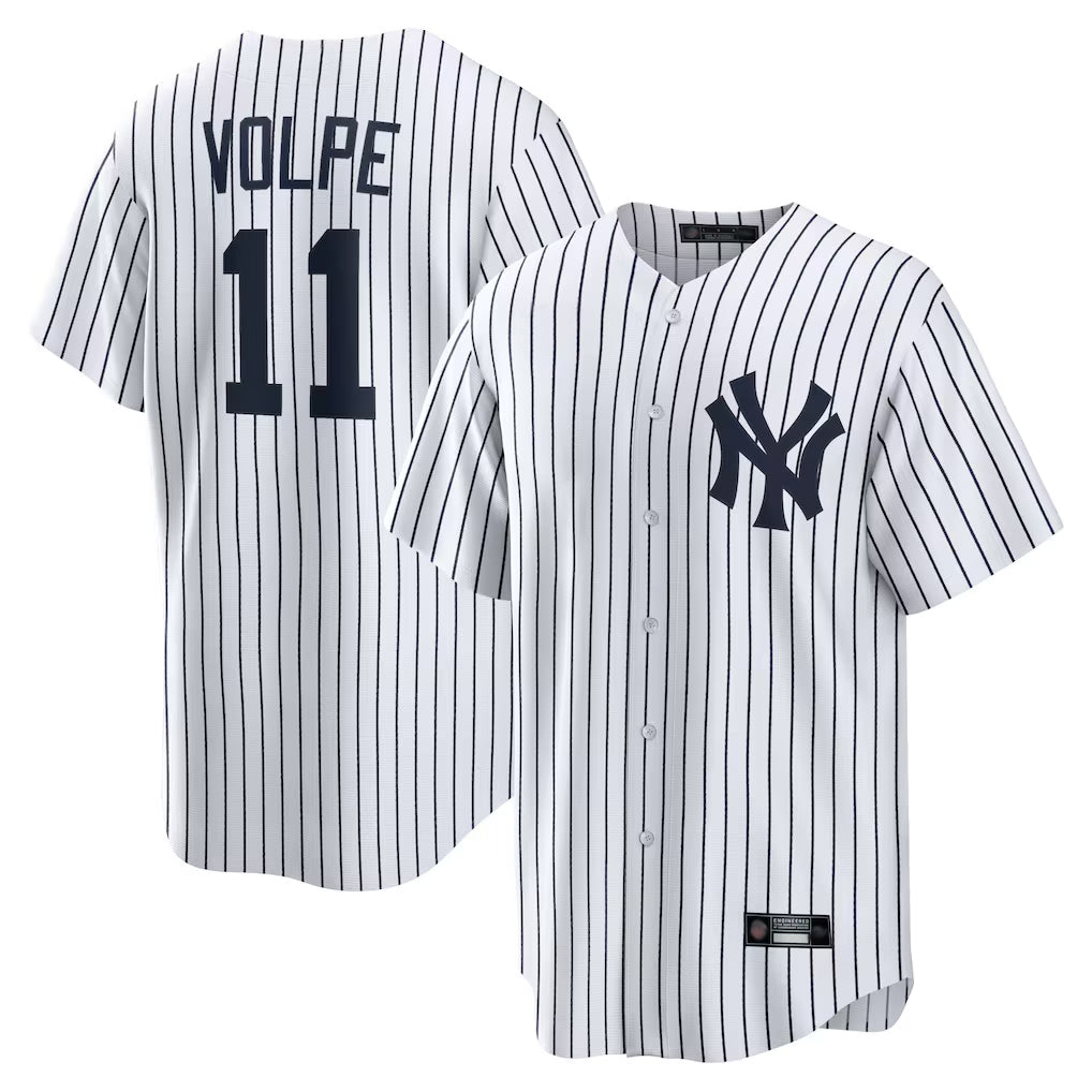 Davalo NY.Yankees #11 Anthony Volpe Player White Game Home Stitched Jerseys