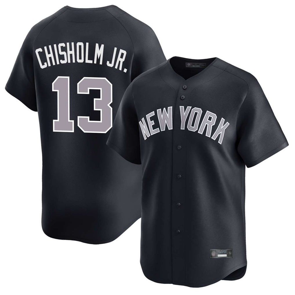 Davalo NY.Yankees #13 Jazz Chisholm Jr Player Navy Limited Home Stitched Jerseys