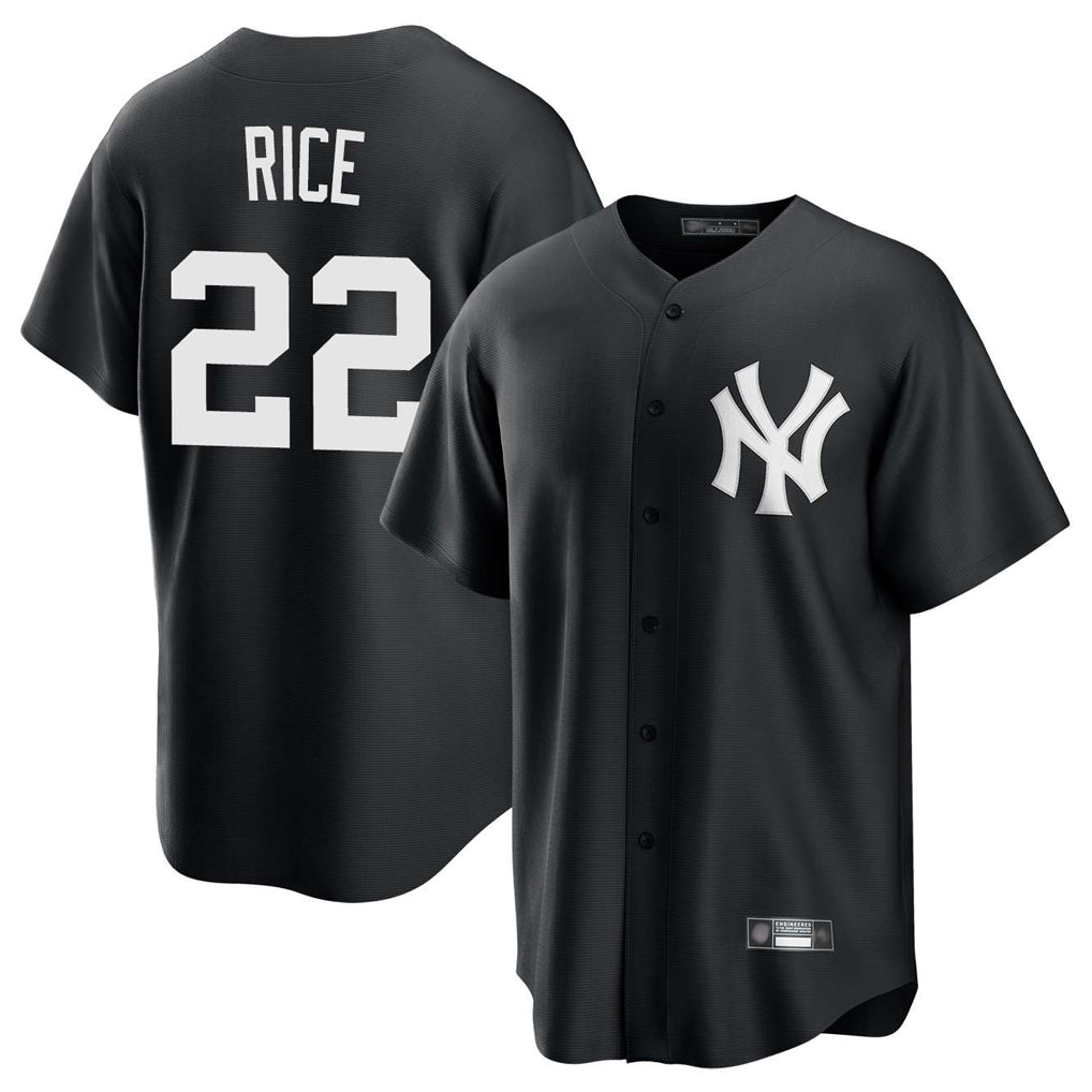 Davalo NY.Yankees #22 Ben Rice Player Black Game Home Stitched Jerseys