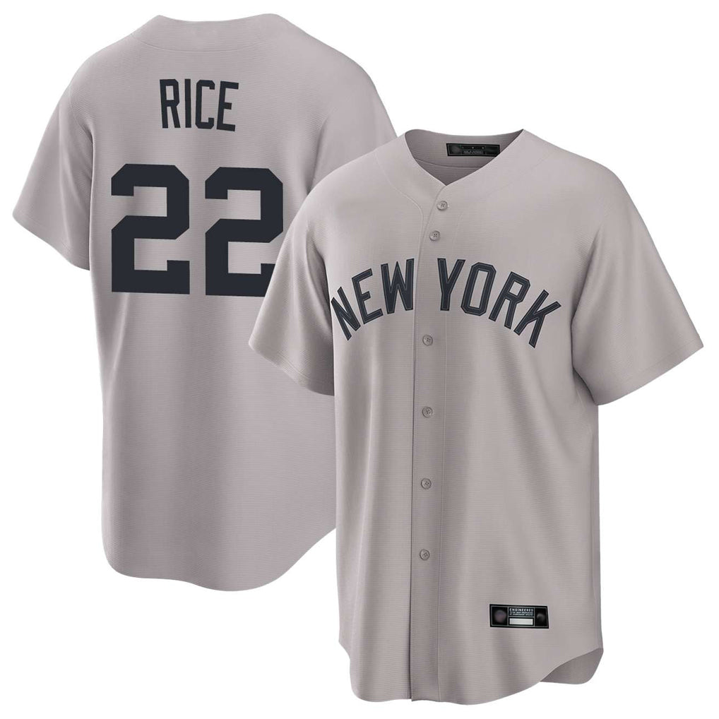 Davalo NY.Yankees #22 Ben Rice Player Gray Game Home Stitched Jerseys