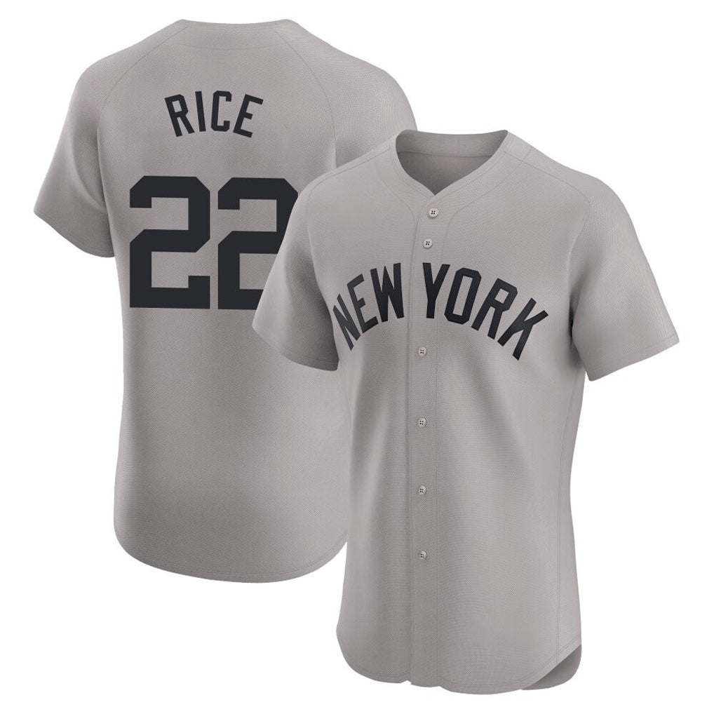 Davalo NY.Yankees #22 Ben Rice Player Gray Limited Elite Home Stitched Jerseys