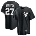 Davalo NY.Yankees #27 Giancarlo Stanton Player Black Game Stitched Jerseys