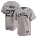 Davalo NY.Yankees #27 Giancarlo Stanton Player Gray Limited Home Stitched Jerseys