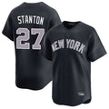 Davalo NY.Yankees #27 Giancarlo Stanton Player Navy Limited Game Stitched Jerseys