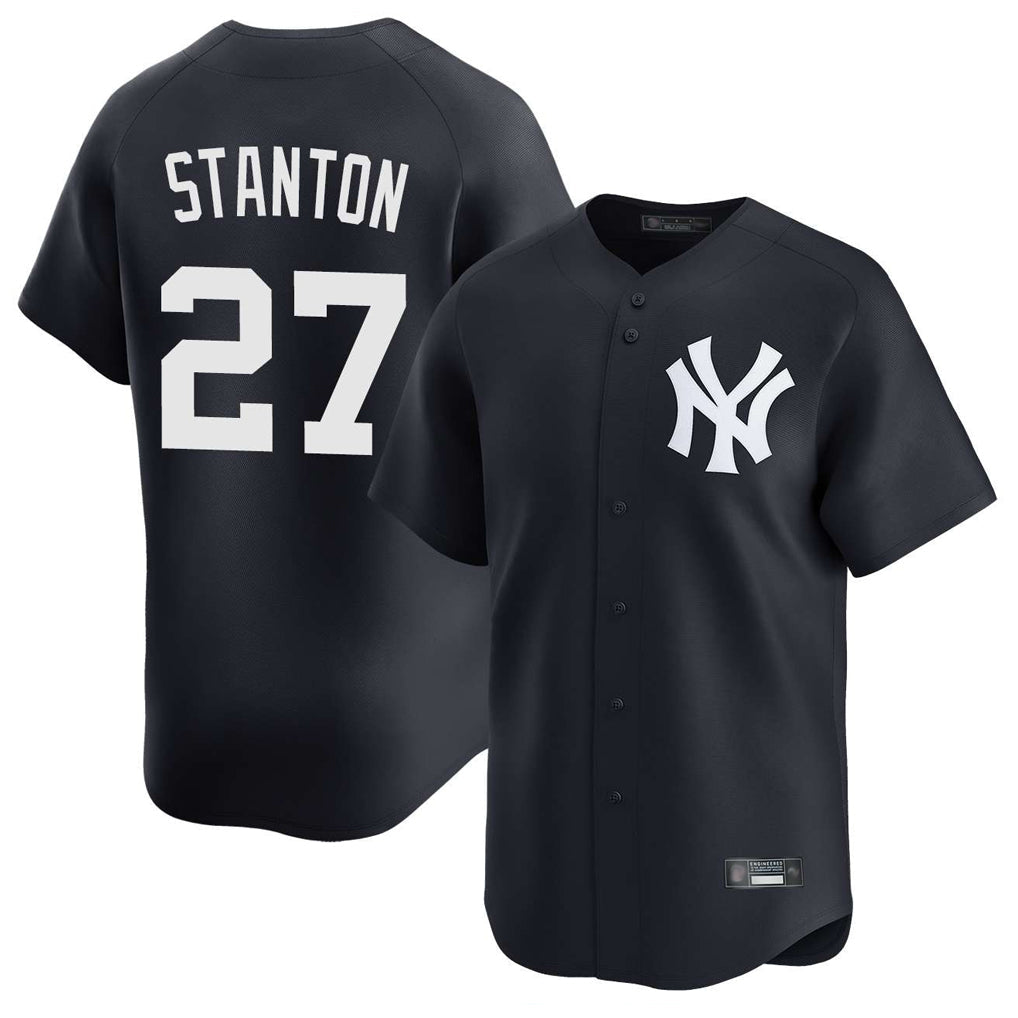 Davalo NY.Yankees #27 Giancarlo Stanton Player Navy Limited Home Stitched Jerseys