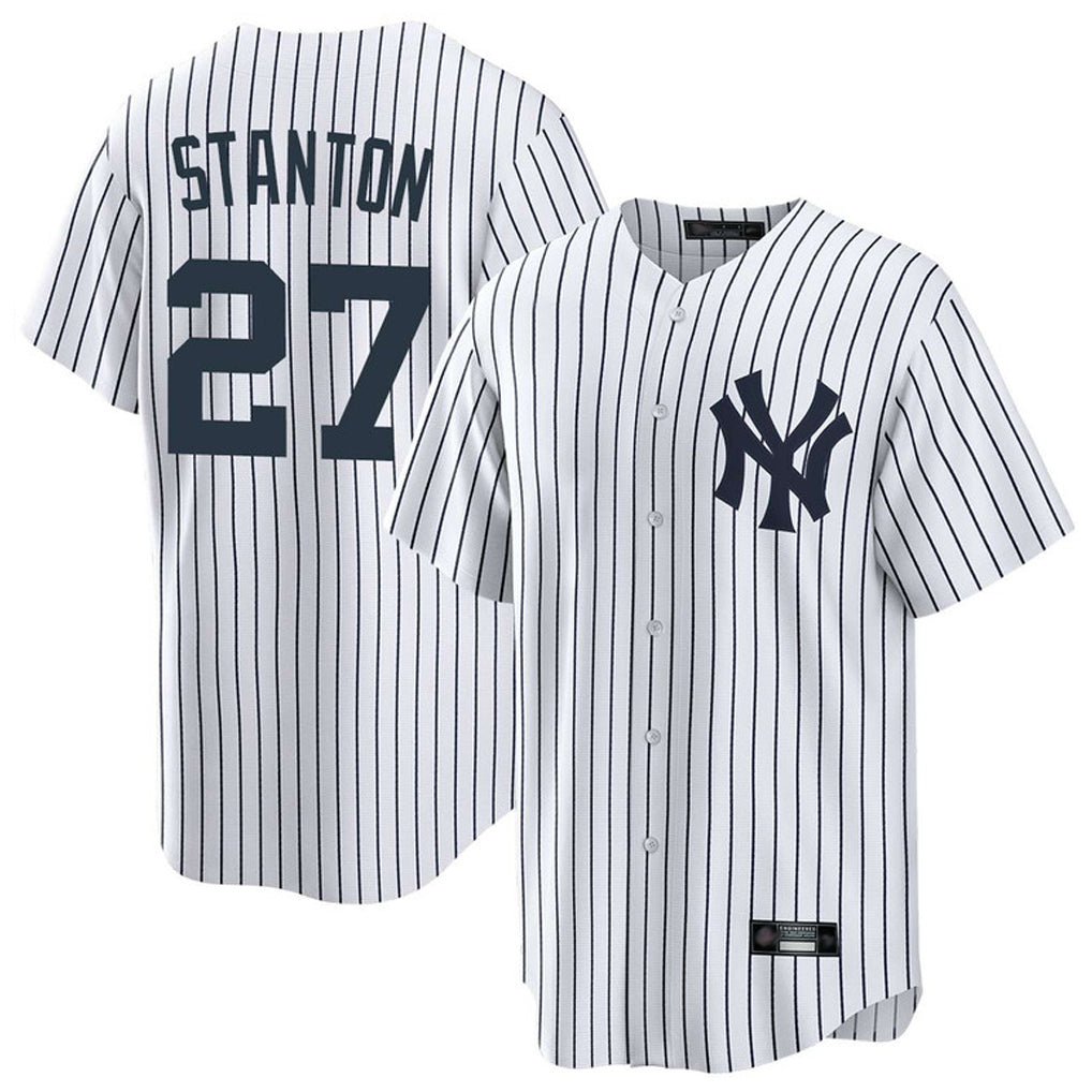 Davalo NY.Yankees #27 Giancarlo Stanton Player White Game Home Stitched Jerseys