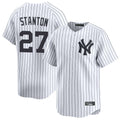 Davalo NY.Yankees #27 Giancarlo Stanton Player White Limited Home Stitched Jerseys