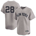 Davalo NY.Yankees #28 Austin Wells Player Gray Limited Stitched Jerseys