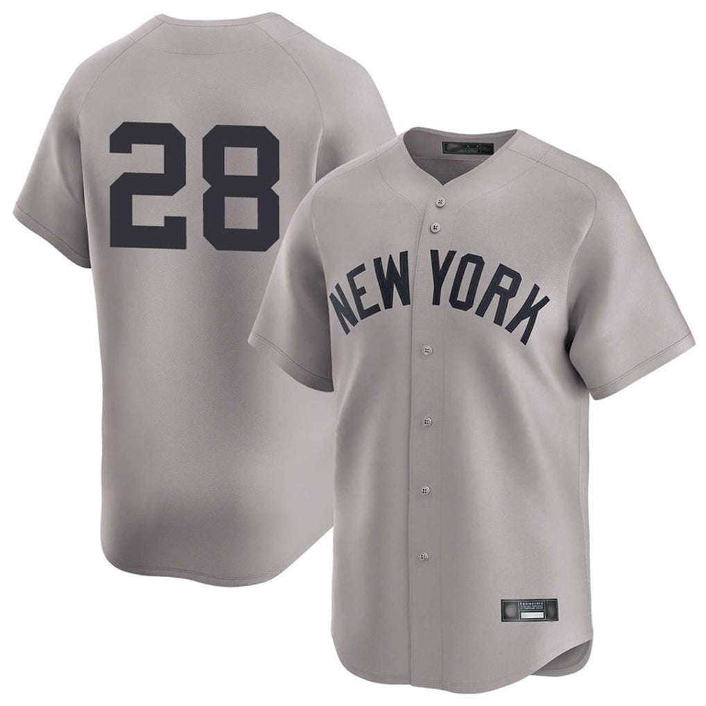 Davalo NY.Yankees #28 Austin Wells Player Gray Limited Stitched Jerseys