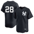 Davalo NY.Yankees #28 Austin Wells Player Navy Alternate Limited Stitched Jerseys