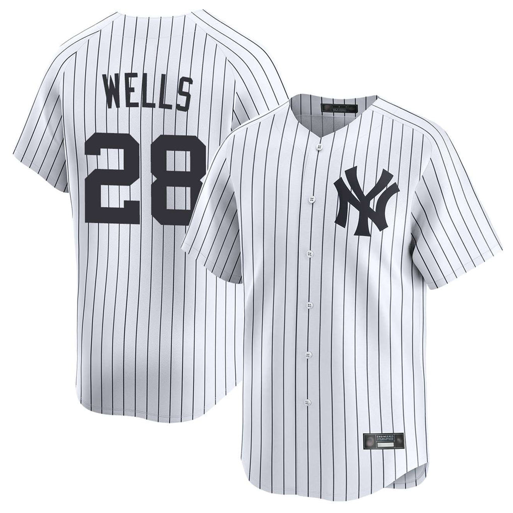 Davalo NY.Yankees #28 Austin Wells Player White Limited Home Stitched Jerseys