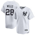Davalo NY.Yankees #28 Austin Wells Player White Limited Home Stitched Jerseys