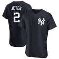 Davalo NY.Yankees #2 Derek Jeter Player Navy Limited Elite Home Stitched Jerseys