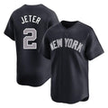 Davalo NY.Yankees #2 Derek Jeter Player Navy Limited Game Stitched Jerseys