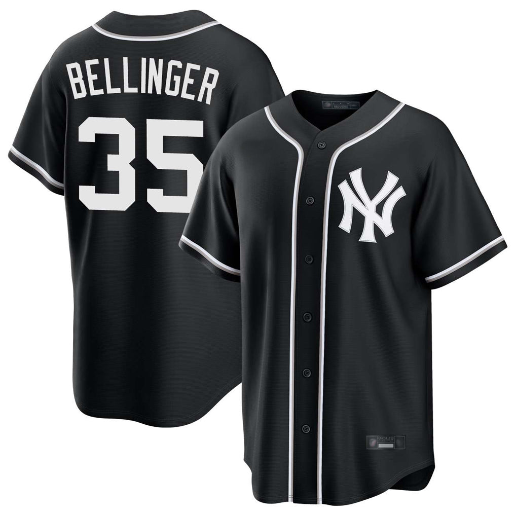 Davalo NY.Yankees #35 Cody Bellinger Player Black Out Game Stitched Jerseys