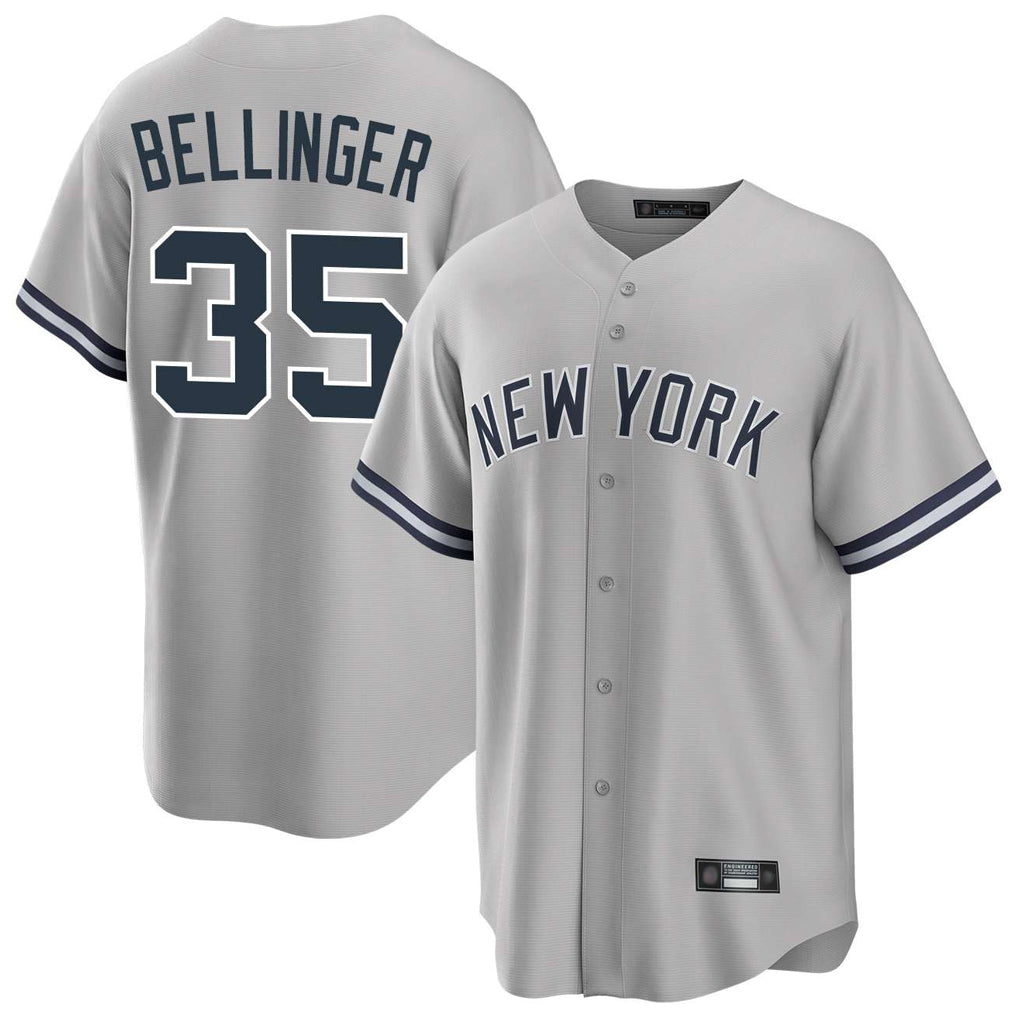 Davalo NY.Yankees #35 Cody Bellinger Player Gray Road Game Stitched Jerseys