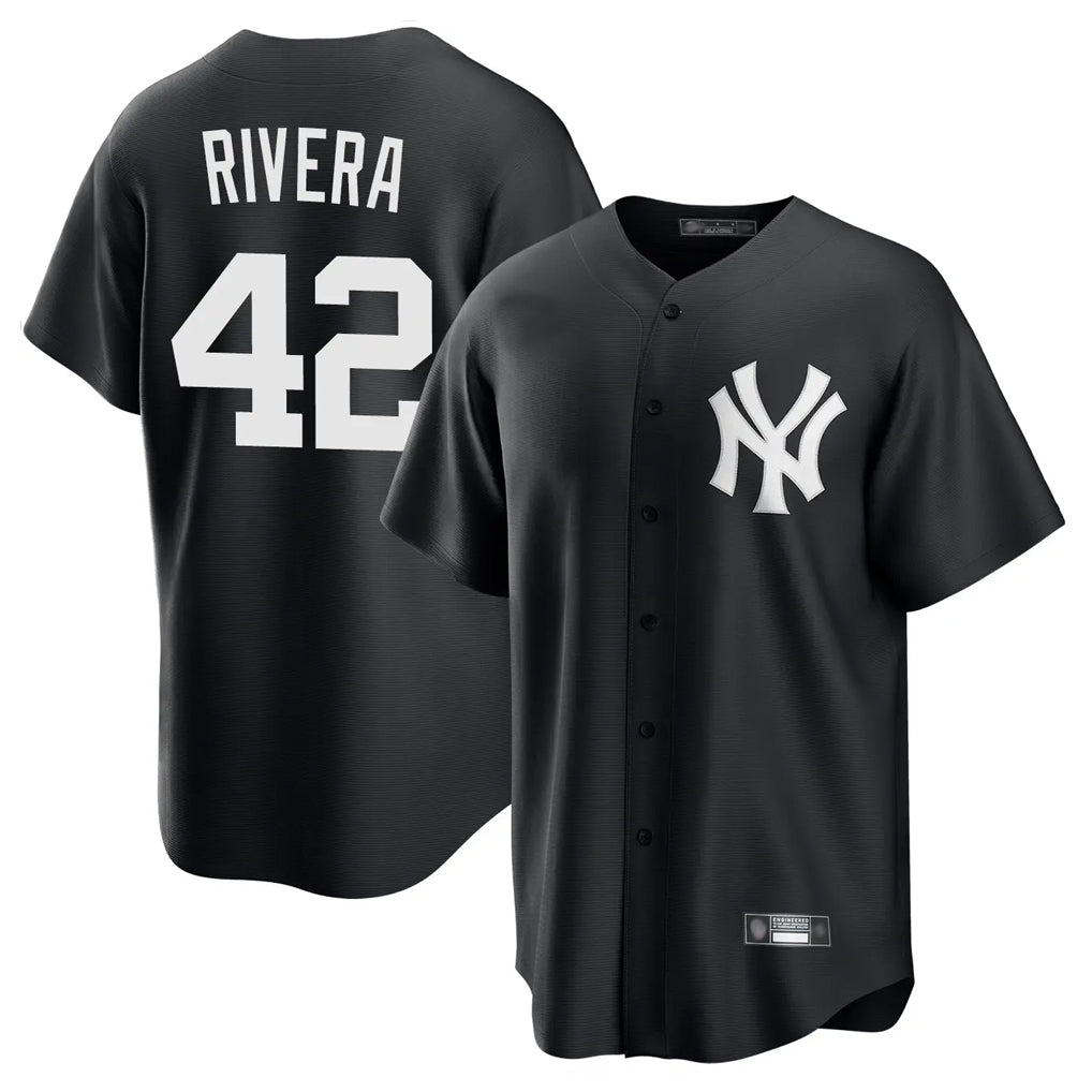 Davalo NY.Yankees #42 Mariano Rivera Player Black Game Stitched Jerseys