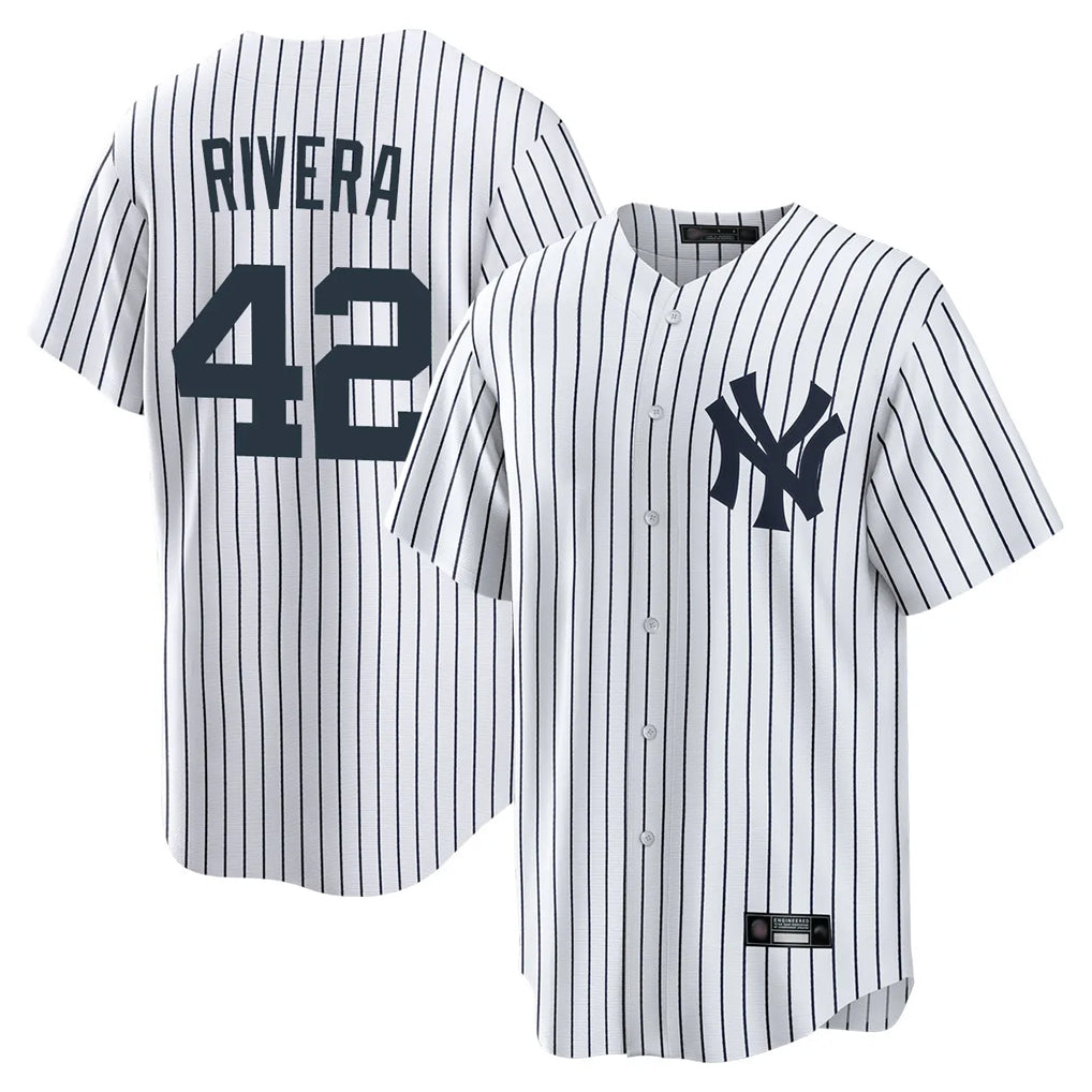 Davalo NY.Yankees #42 Mariano Rivera Player White Game Home Stitched Jerseys