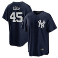 Davalo NY.Yankees #45 Gerrit Cole Player Navy Game Home Stitched Jerseys