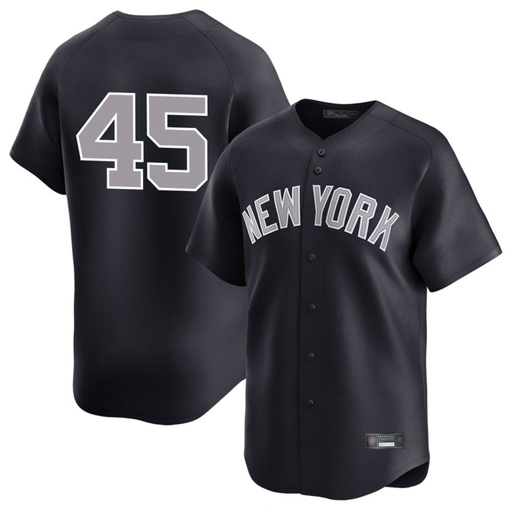Davalo NY.Yankees #45 Gerrit Cole Player Navy Limited Game Stitched Jerseys