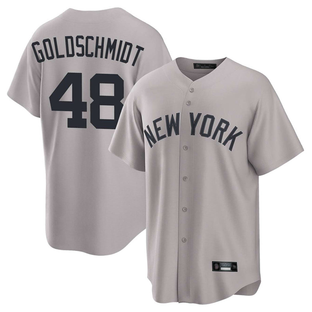 Davalo NY.Yankees #48 Paul Goldschmidt Player Gray Game Home Stitched Jerseys