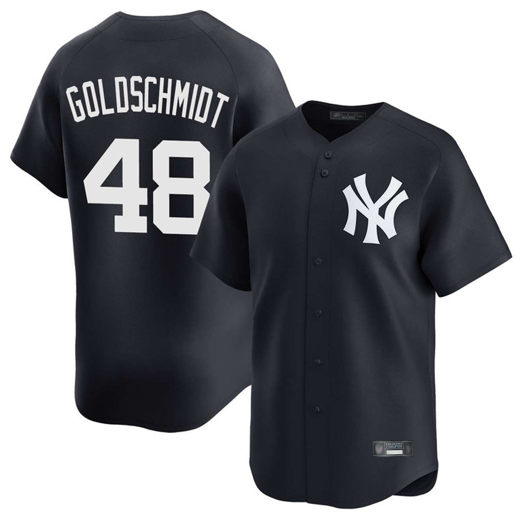 Davalo NY.Yankees #48 Paul Goldschmidt Player Navy Limited Stitched Jerseys