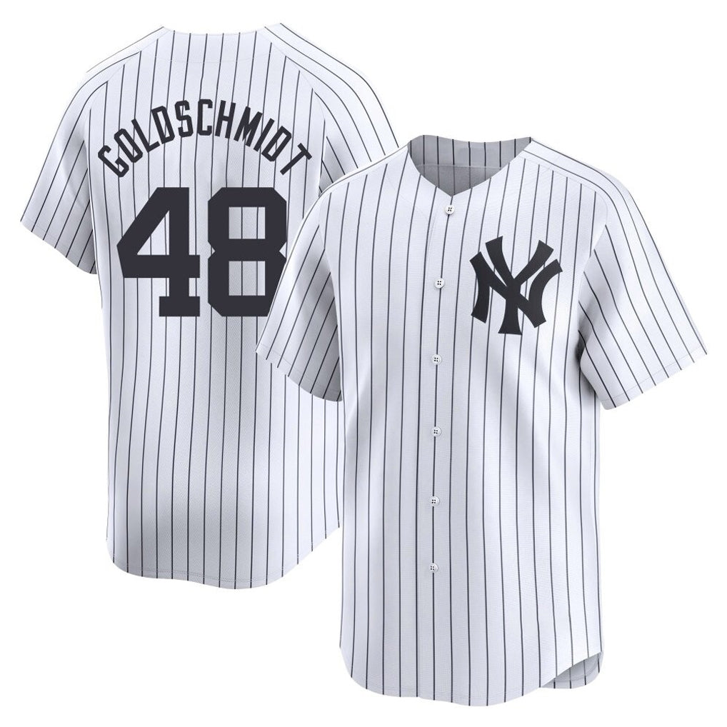Davalo NY.Yankees #48 Paul Goldschmidt Player White Limited Stitched Jerseys