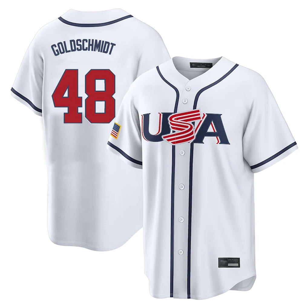 Davalo NY.Yankees #48 Paul Goldschmidt Player White USA 2026 World Classic Limited Game Stitched Jerseys