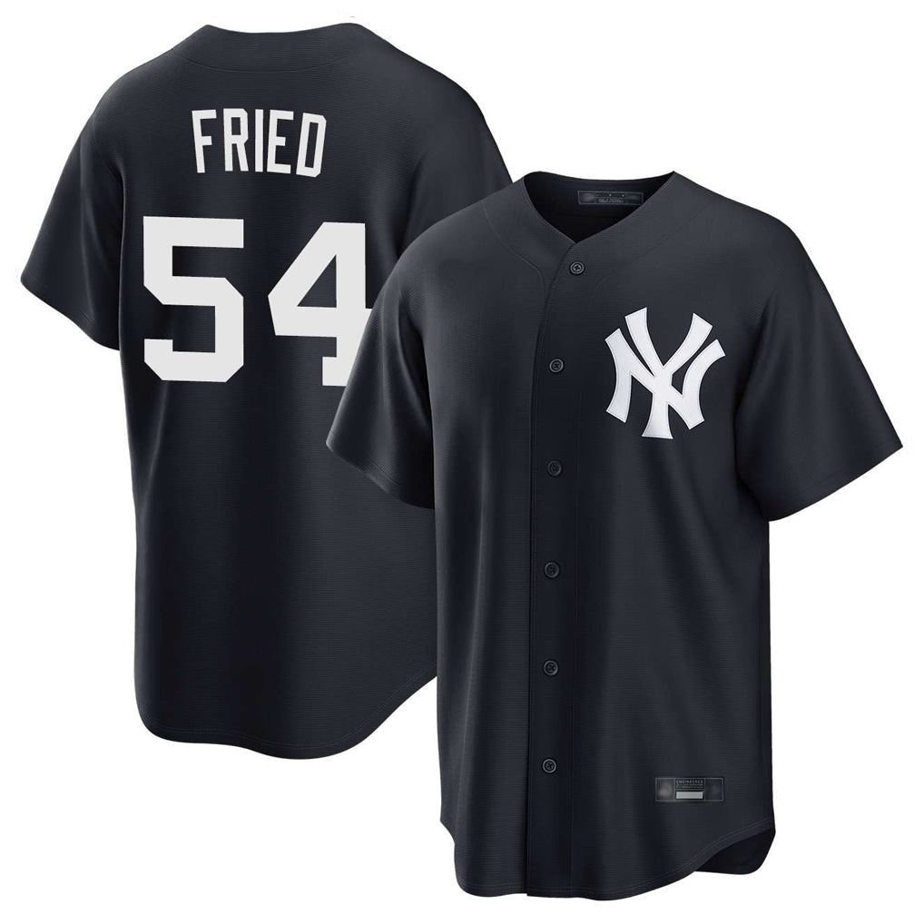 Davalo NY.Yankees #54 Max Fried Player Navy Game Stitched Jerseys