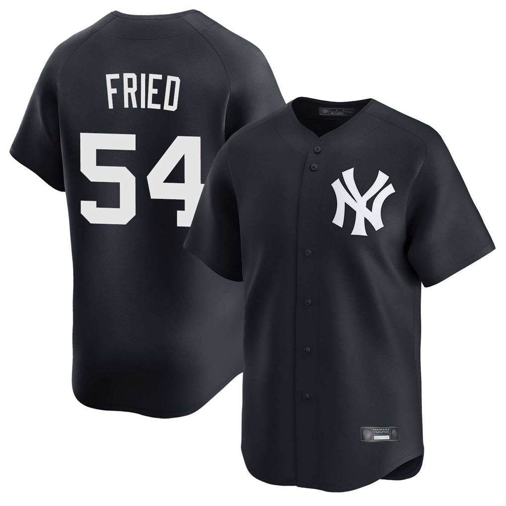 Davalo NY.Yankees #54 Max Fried Player Navy Limited Game Stitched Jerseys