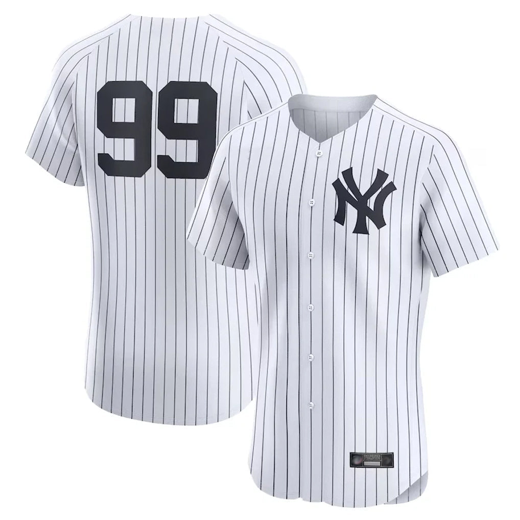 Davalo NY.Yankees #99 Aaron Judge Player White Limited Elite Home Stitched Jerseys