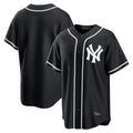 Davalo NY.Yankees Blank Player Black Out Game Home Stitched Jerseys