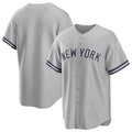 Davalo NY.Yankees Blank Player Gray Road Game Stitched Jerseys