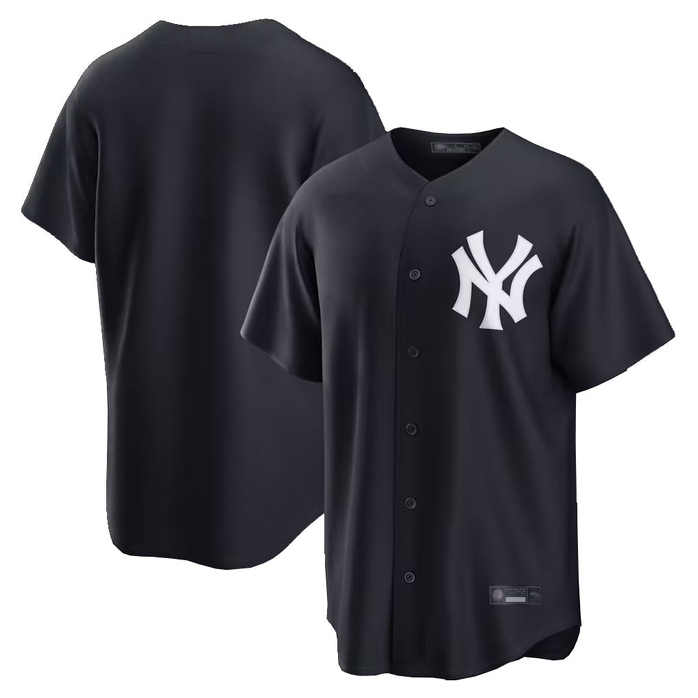 Davalo NY.Yankees Blank Player Navy Replica Game Stitched Jerseys