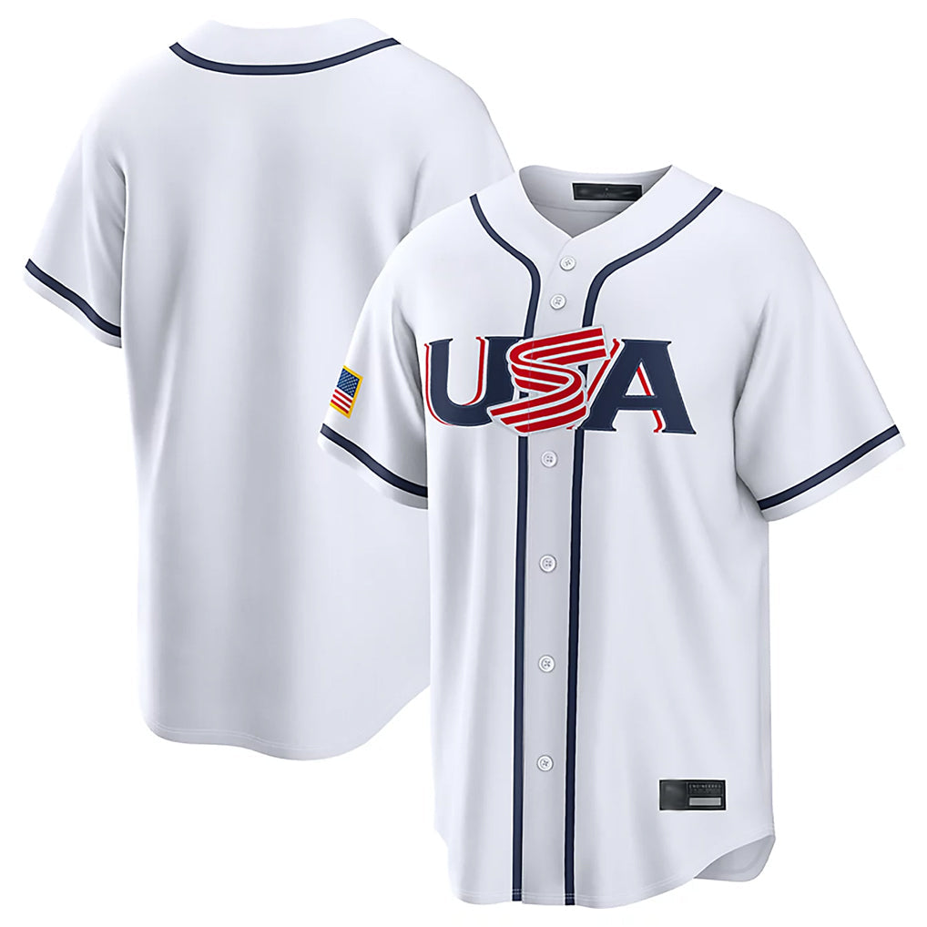Davalo NY.Yankees Blank Player White USA 2026 World Classic Limited Game Stitched Jerseys