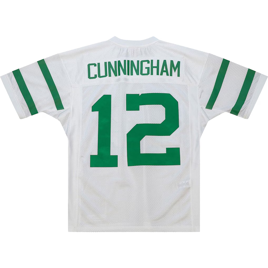 Davalo P.Eagles 1994 #12 Randall Cunningham Mitchell & Ness White Authentic Throwback Retired Player Stitched Puhic Jersey