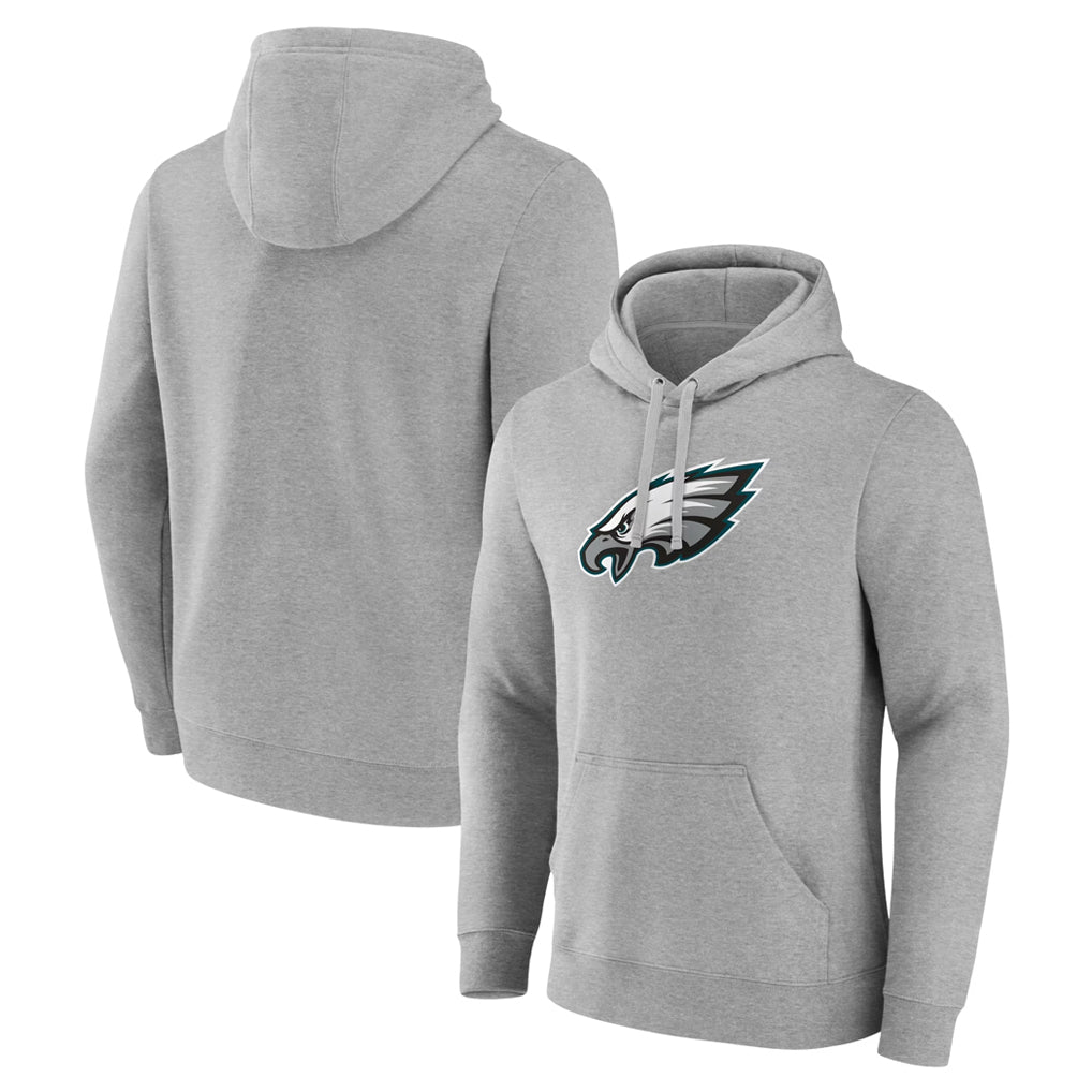 Davalo P.Eagles Gray LOGO Pullover Hoodies Home Game Blank Player Stitched Jerseys
