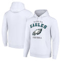 Davalo P.Eagles White Pullover Hoodies Home Game Blank Player Stitched Jerseys