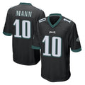 Davalo P.Eagles #10 Braden Mann Player Black Home Game Stitched Jerseys