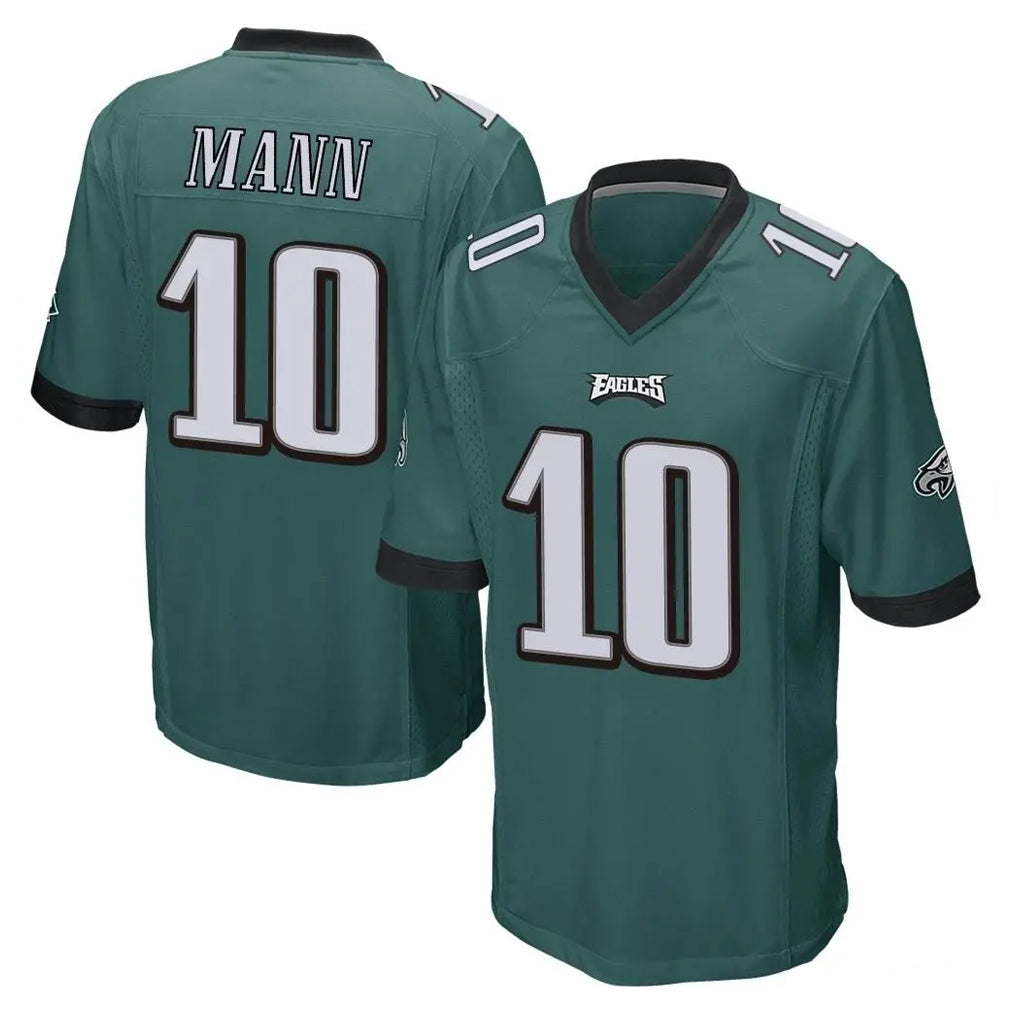 Davalo P.Eagles #10 Braden Mann Player Team Color Green Home Game Stitched Jerseys